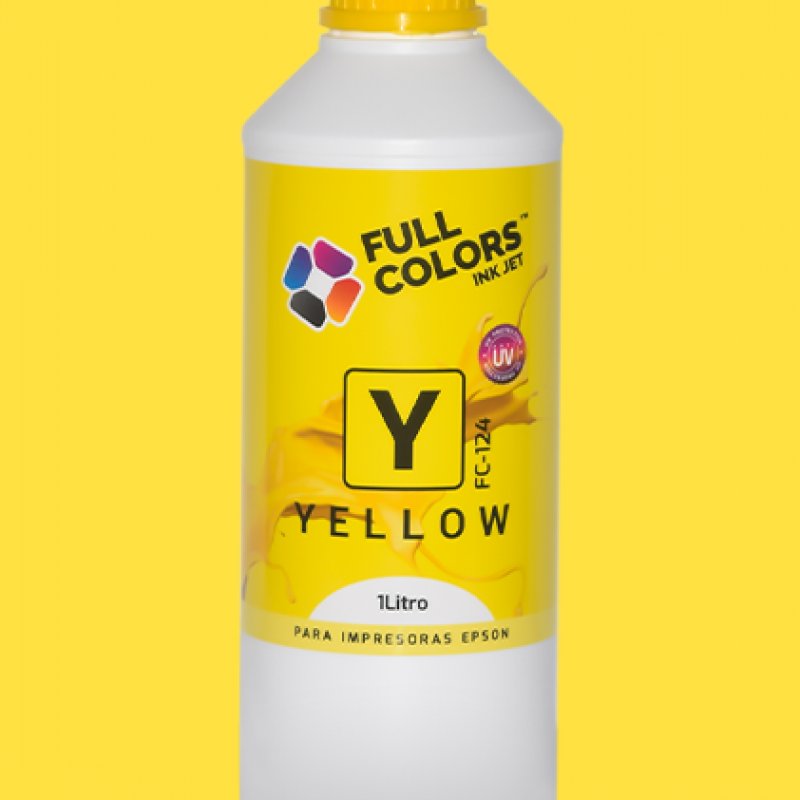  TINTA COMPATIBLE PARA EPSON  YELLOW 1LITRO FC-124 FULLCOLORS