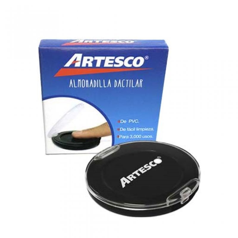 TAMPON DACTILAR NEGRO ARTESCO