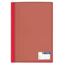  FOLDER TAPA TRASPARENTE TAMAÑO A4 COLOR ROJO VINIFAN