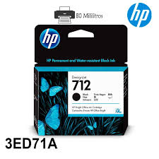 TINTA HP 712 NEGRO 71A 80MIL