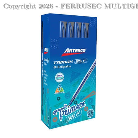 BOLIGRAFO TRIMAX - 35F AZUL ARTESCO