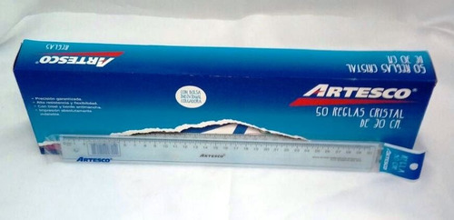 REGLA CRISTAL DE 30 CM ARTESCO