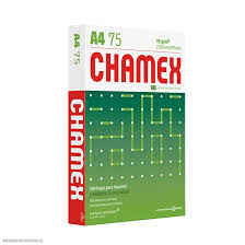  PAPEL BOND DE 75 GR TAMAÑO A4 EMP X 500 COLOR MARFIL CHAMEX