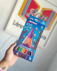  LAPIZ DE COLORES X 12 UND +1 LAPIZ + 1 MULTICOLOR SUPER PUNTA ARTESCO