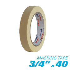CINTA MASKING TAPE 3/4 IN X 40 YDS PEGAFAN