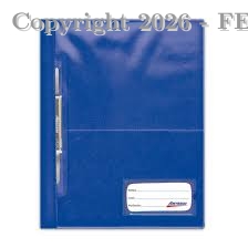 FOLDER TAPA TRASPARENTE TAMAÑO OFICIO COLOR AZUL - ARTESCO