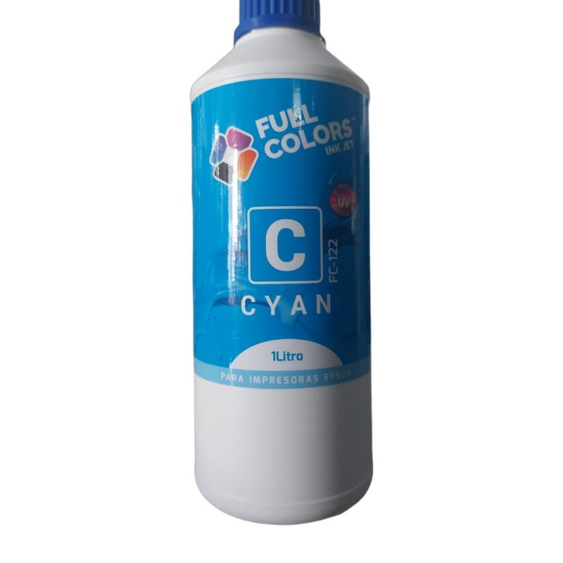  TINTA COMPATIBLE PARA EPSON   CYAN 1LITRO FC-122 FULLCOLORS