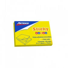 NOTA AUTOADHESIVA 3 X 2 X 100 HJ ARTESCO