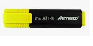 PLUMON RESALTADOR COLOR AMARILLO ARTESCO