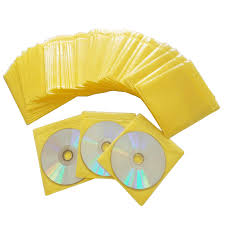  FUNDA PARA CD AMARILLO