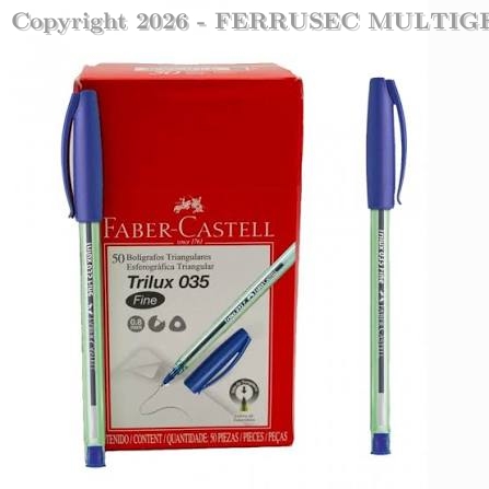 BOLIGRAFO TRILUX 035 F COLOR AZUL - FABER CASTELL