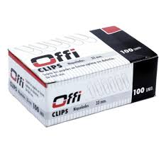 CLIP METALICO PLATEADO 33 MM X 100 UNID - STANDFORD OFFI