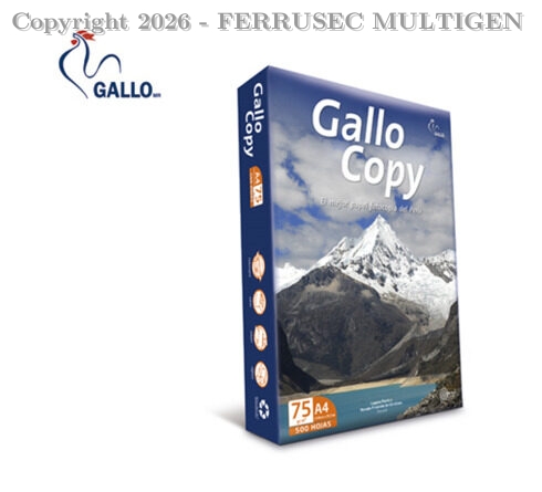 PAPEL BOND DE 75 GR TAMAÑO A3 EMP X 500 HJ GALLO