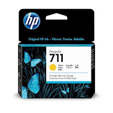  TINTA DESIGNJET HP 711 AMARILLO