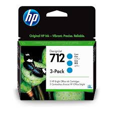 TINTA HP 712A 3 PACK 29MIL CYAN