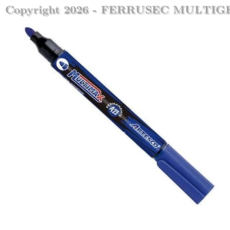 MARCADOR PERMANENTE MULTIMAX A23 AZUL PUNTA REDONDA - ARTESCO