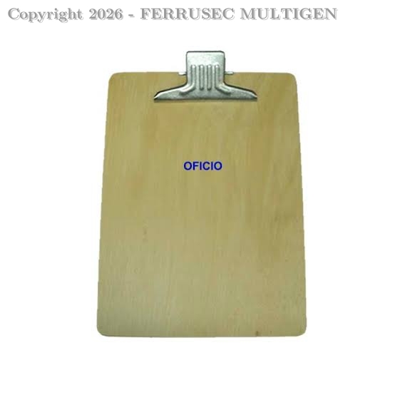 TABLERO DE MADERA CON GANCHO DE METAL TAMAÑO OFICIO CAP. MAX. 100 HJ - FERNELLY